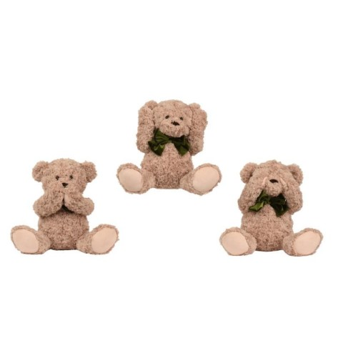 ORSO VELLUTO PELUCHE 3 ASSORTITI H.30
